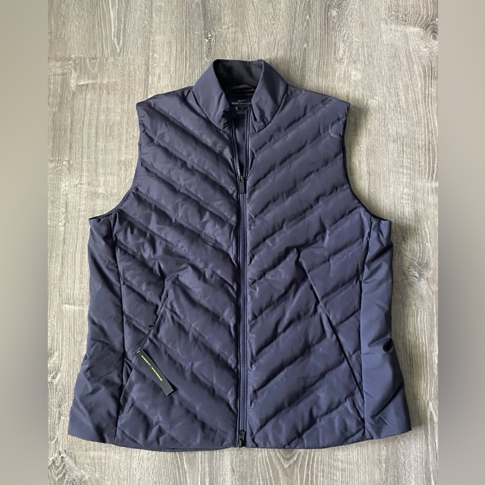 Nike Repel AeroLoft Jacket Vest Women's XL AV3706-015 Navy Blue New